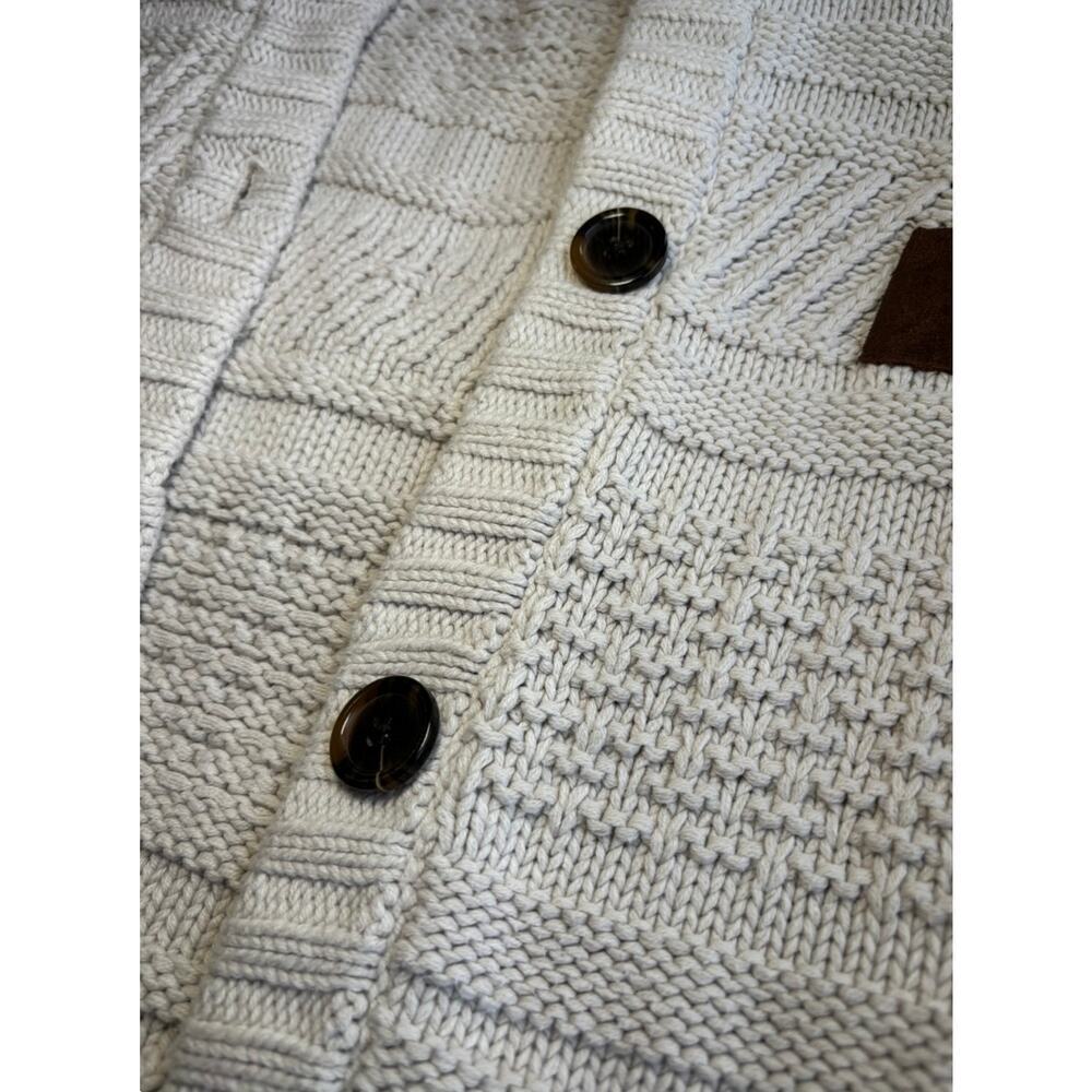 THE EAGLE'S EYE Women’s M Sweater Cable Knit Gray Brown - Picture 4 of 8